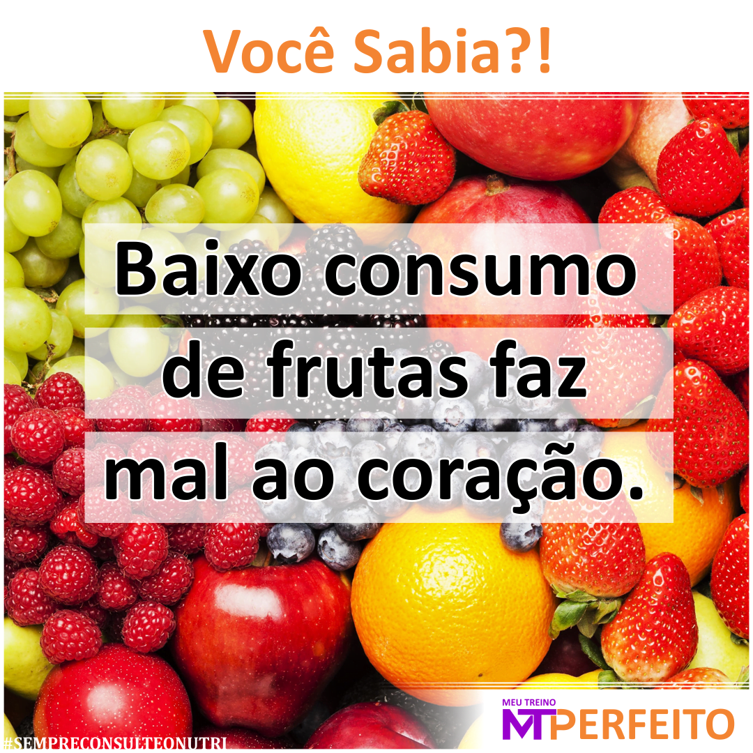 Baixo consumo de frutas faz mal ao coração