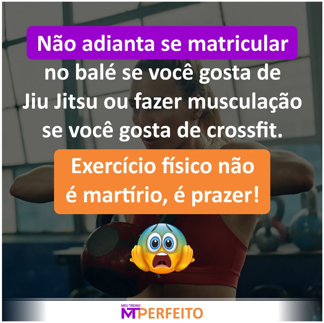 Não adianta fazer balé…