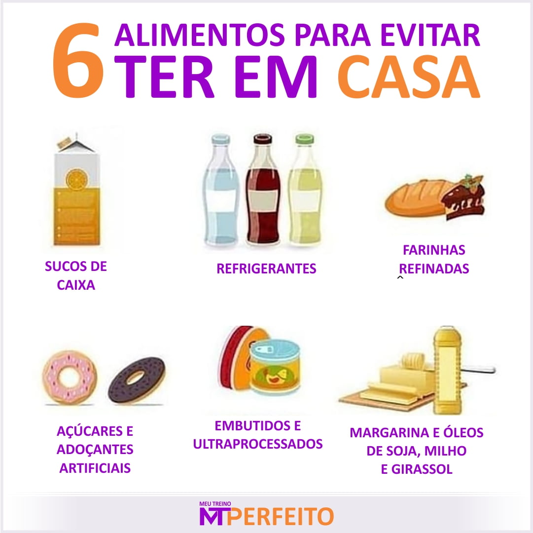 6 alimentos para evitar ter em casa