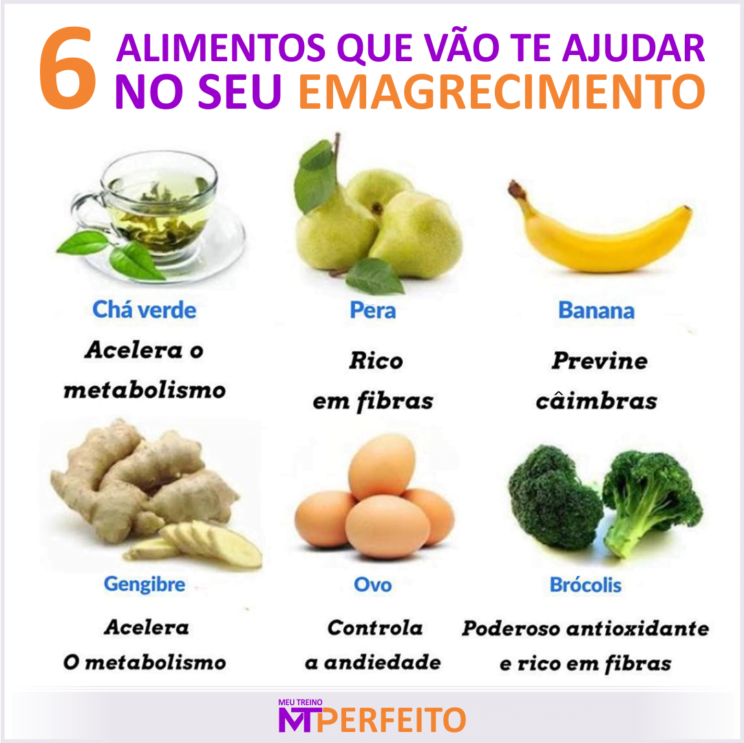 6 alimentos que vão te ajudar no seu emagrecimento