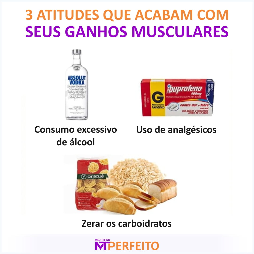 5 Atitudes que acabam com seus ganhos musculares