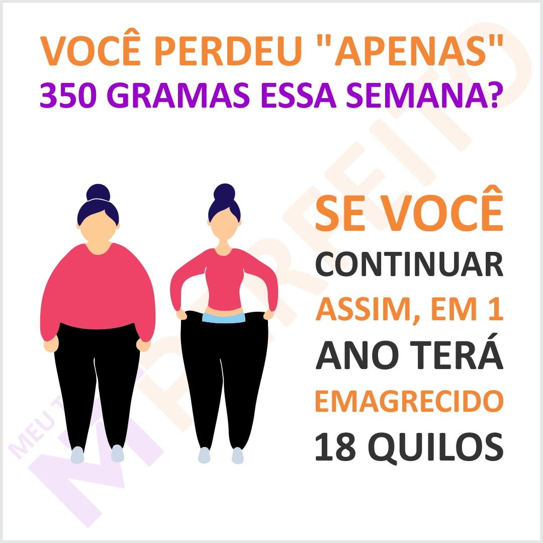 Você perdeu “apenas” 350 gramas?!