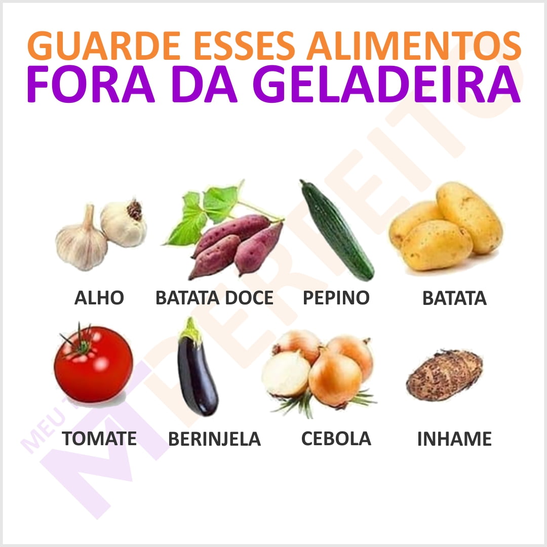 Guarde esses alimentos fora da geladeira