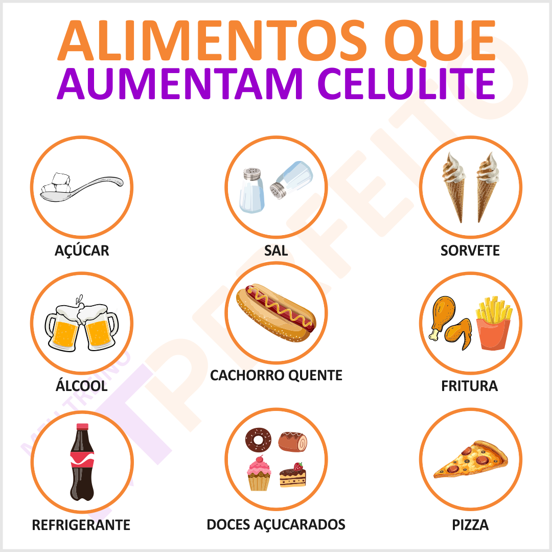 Alimentos que aumentam a celulite