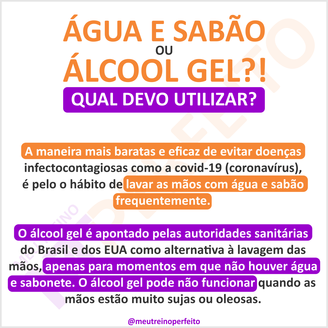 Álcool Gel ou Água e Sabão – Qual devo utilizar?