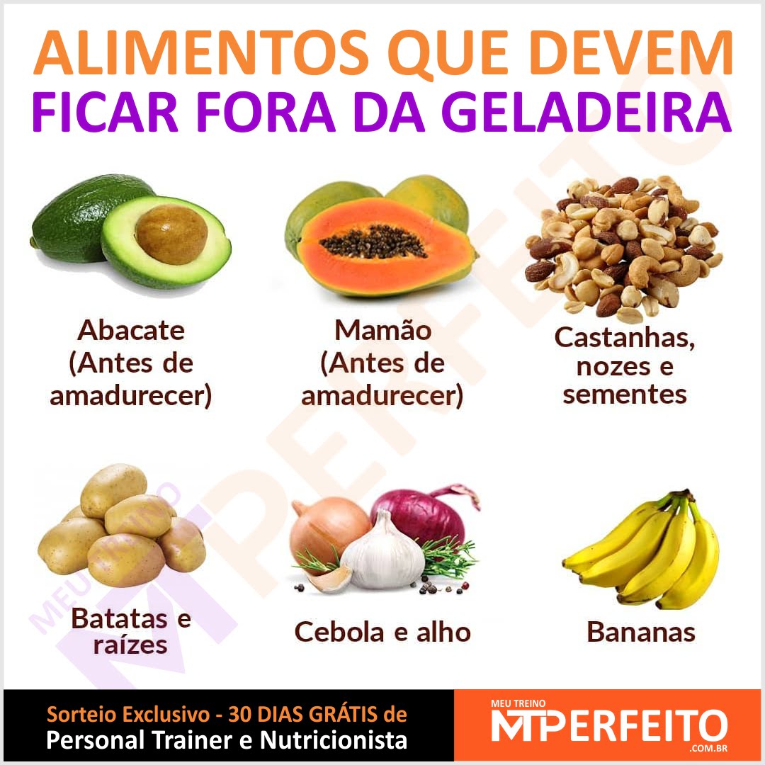 Alimentos que devem ficar fora da geladeira