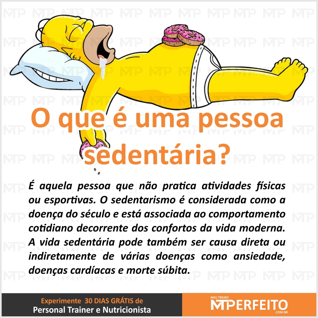 O que é uma pessoa sedentária?