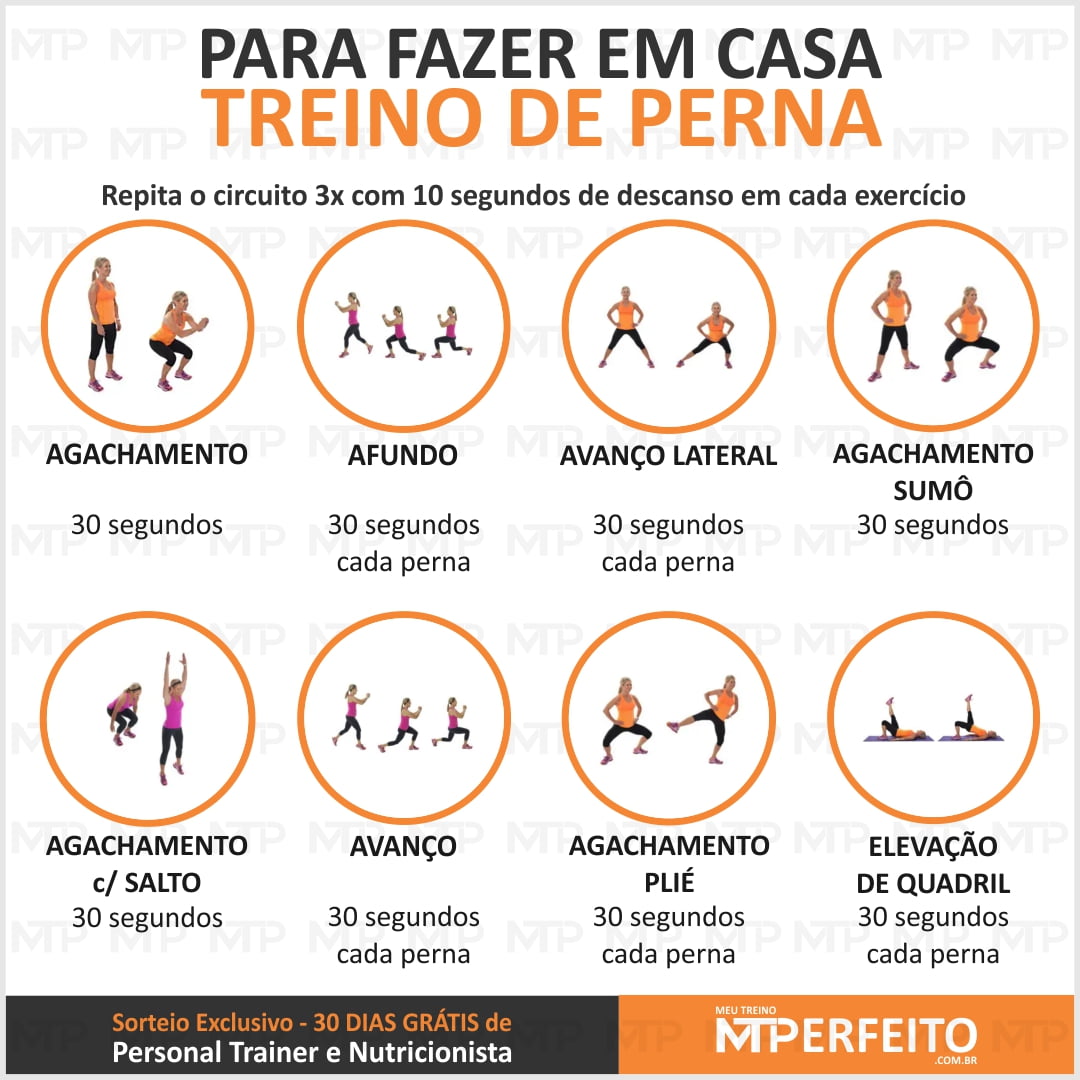 Treino de Perna para Fazer em Casa