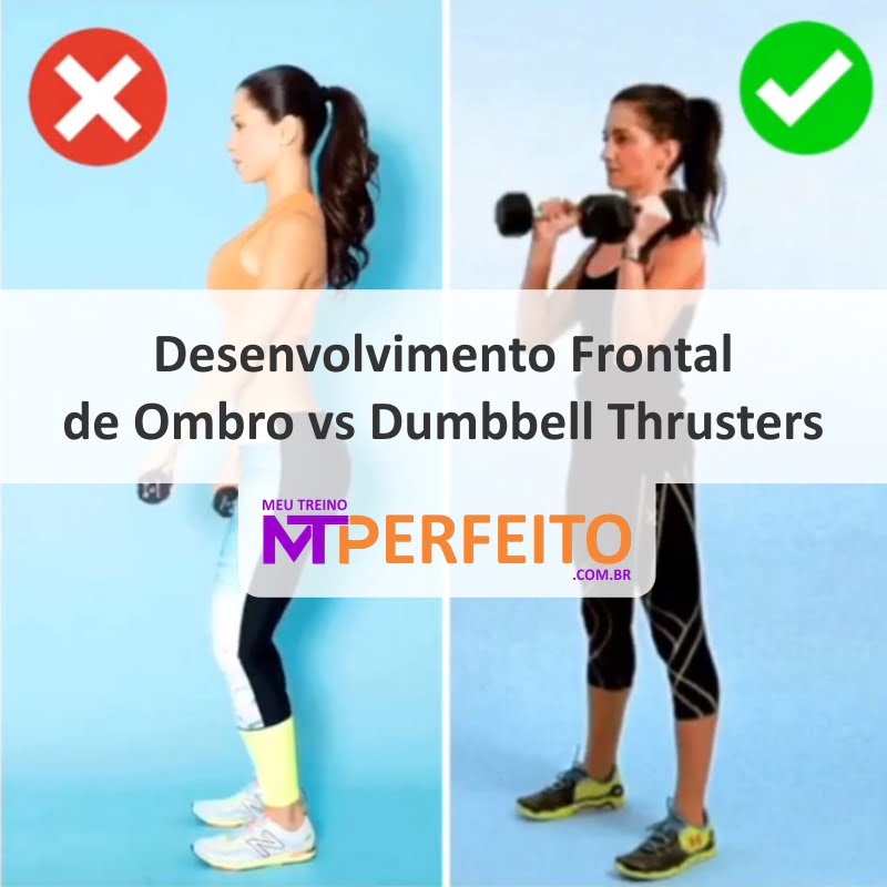 Desenvolvimento Frontal de Ombro vs Dumbbell Thrusters