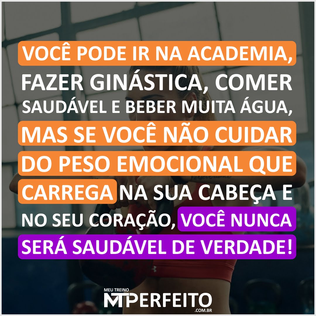 Você pode ir na academia, fazer ginástica, comer saudável e beber muita água, mas…