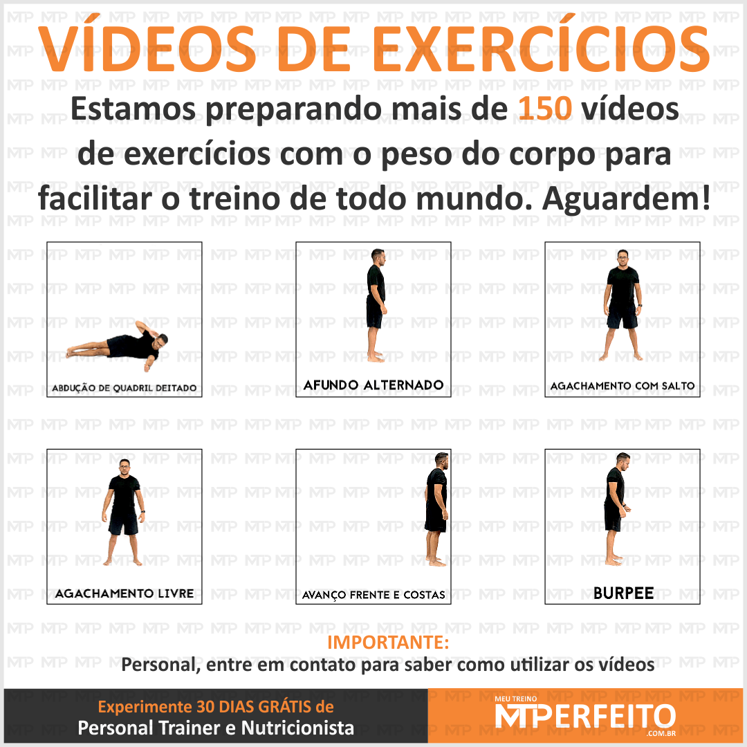 Mais de 150 Exercícios com o Peso do Corpo – Aguardem!