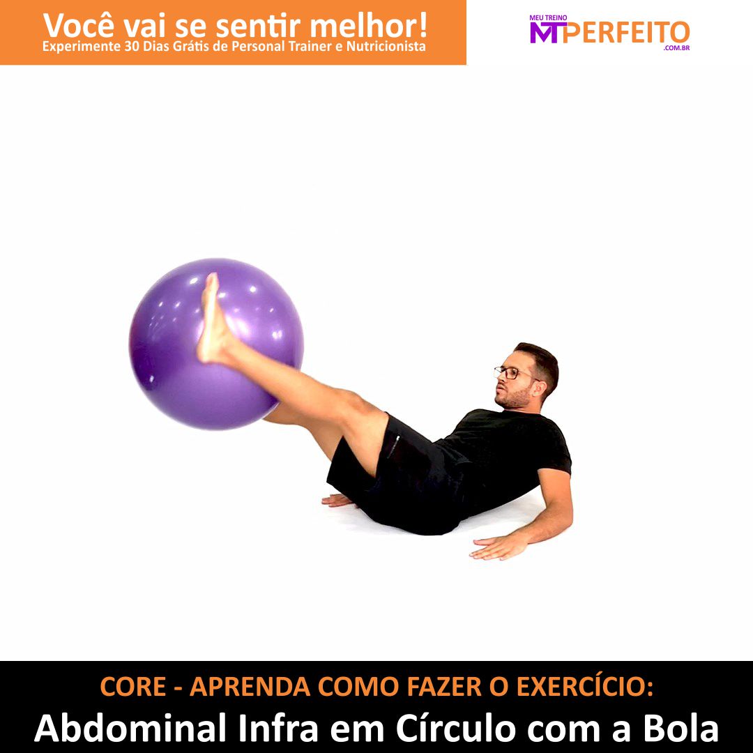 Abdominal Infra em Círculo com a Bola