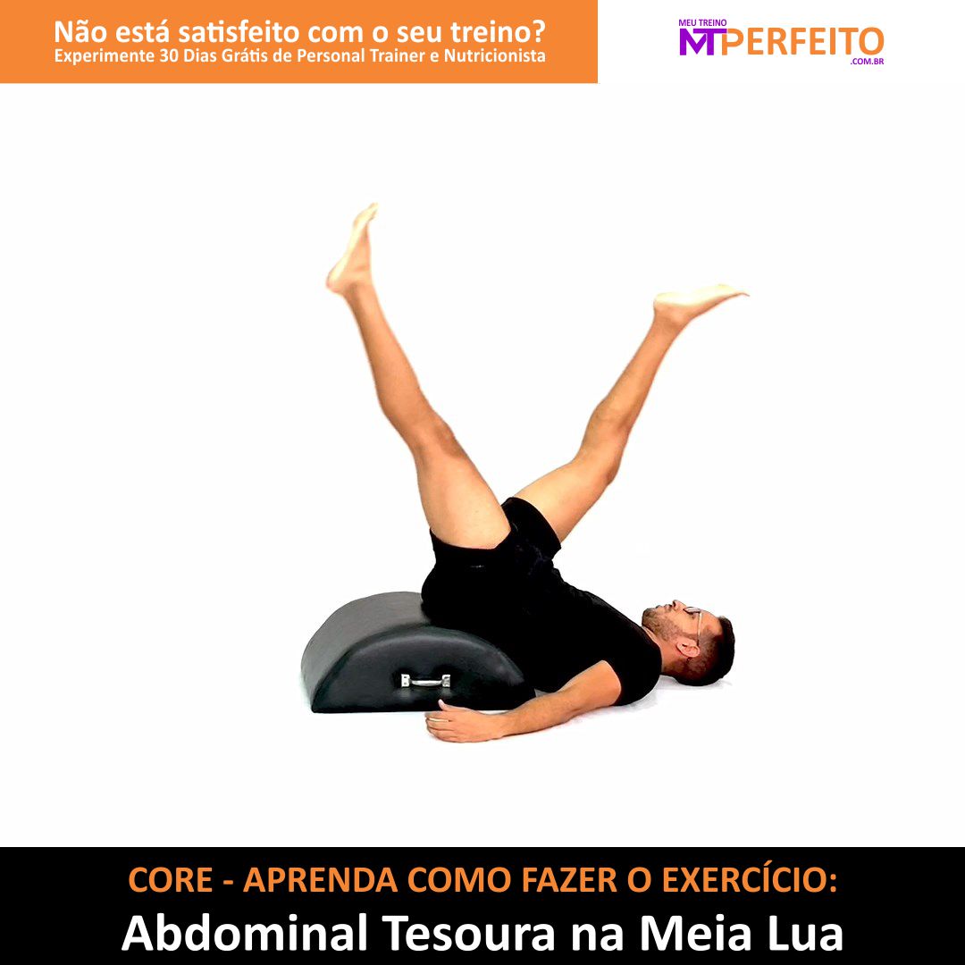 Abdominal Tesoura na Meia Lua