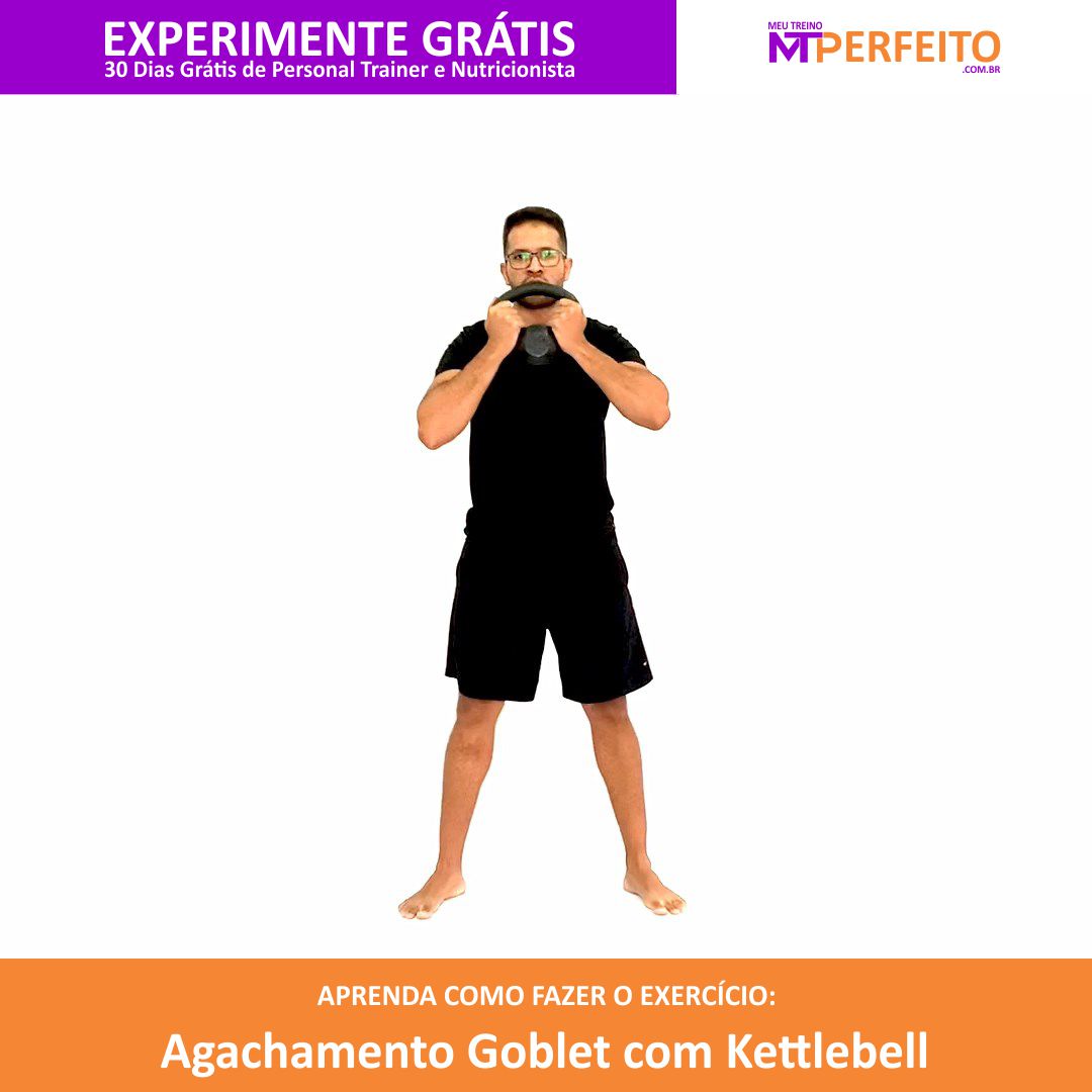 Agachamento Goblet com Kettlebell