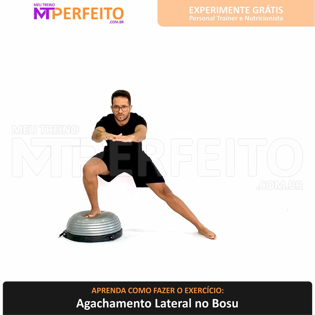 Agachamento Lateral no Bosu