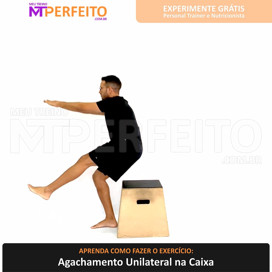 Agachamento Unilateral na Caixa