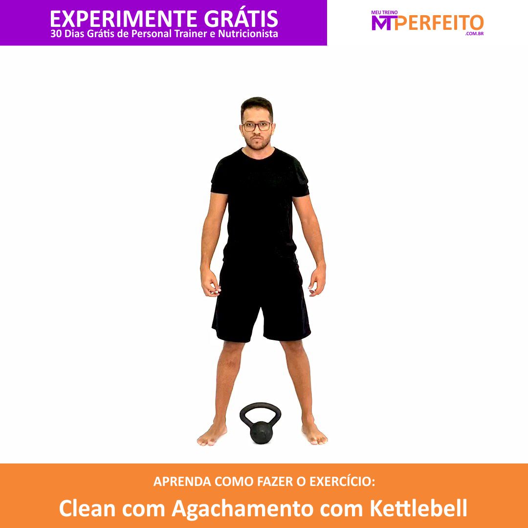 Clean com Agachamento com Kettlebell