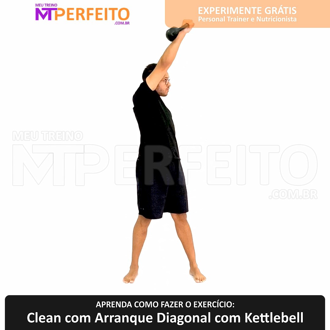 Clean com Arranque Diagonal com Kettlebell