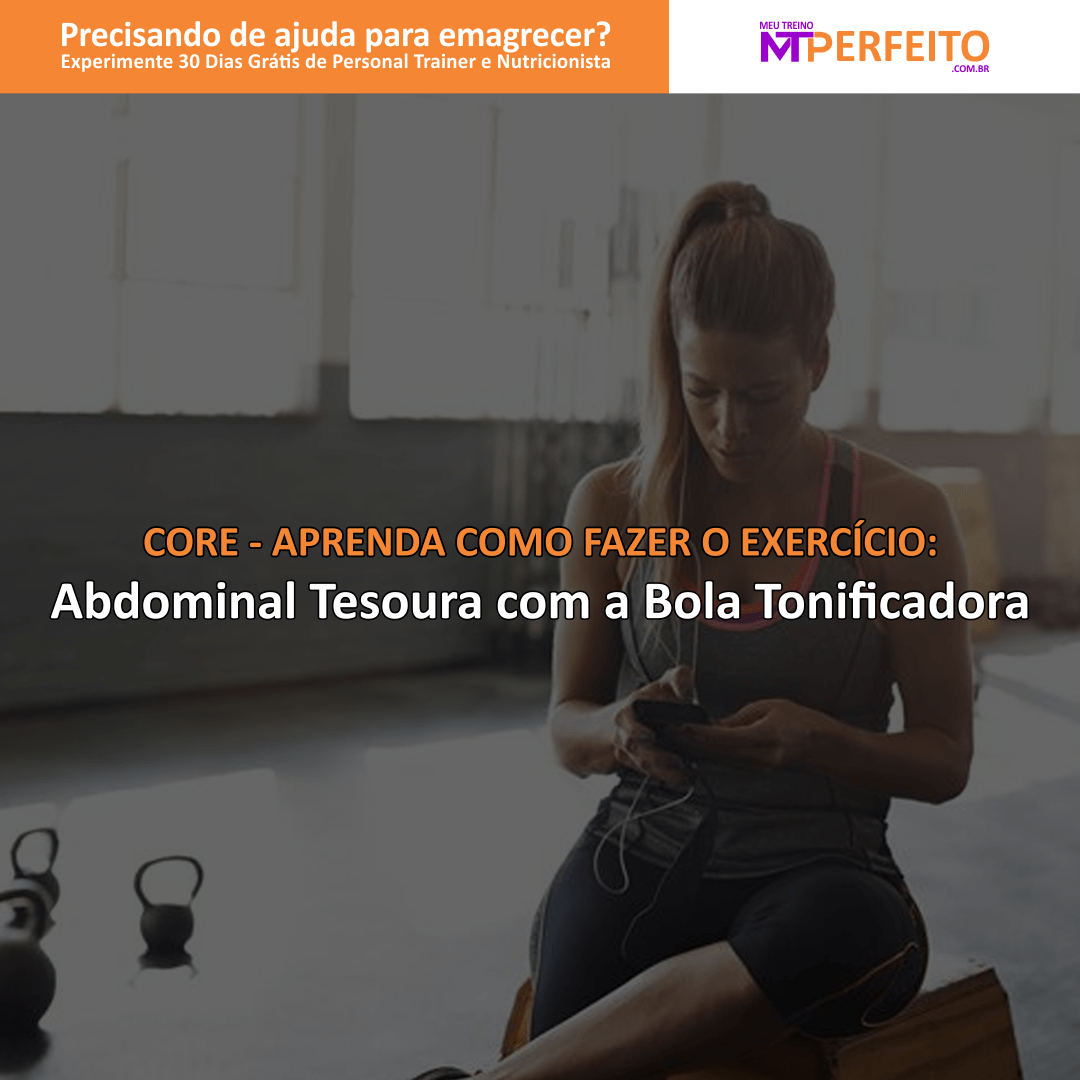 Abdominal Tesoura com a Bola Tonificadora