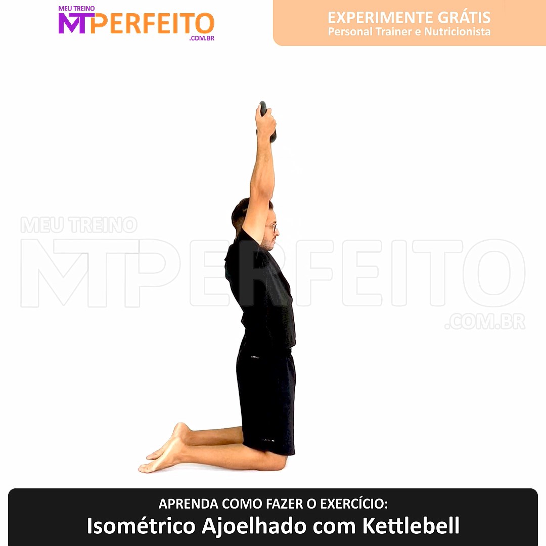 Isométrico Ajoelhado com Kettlebell