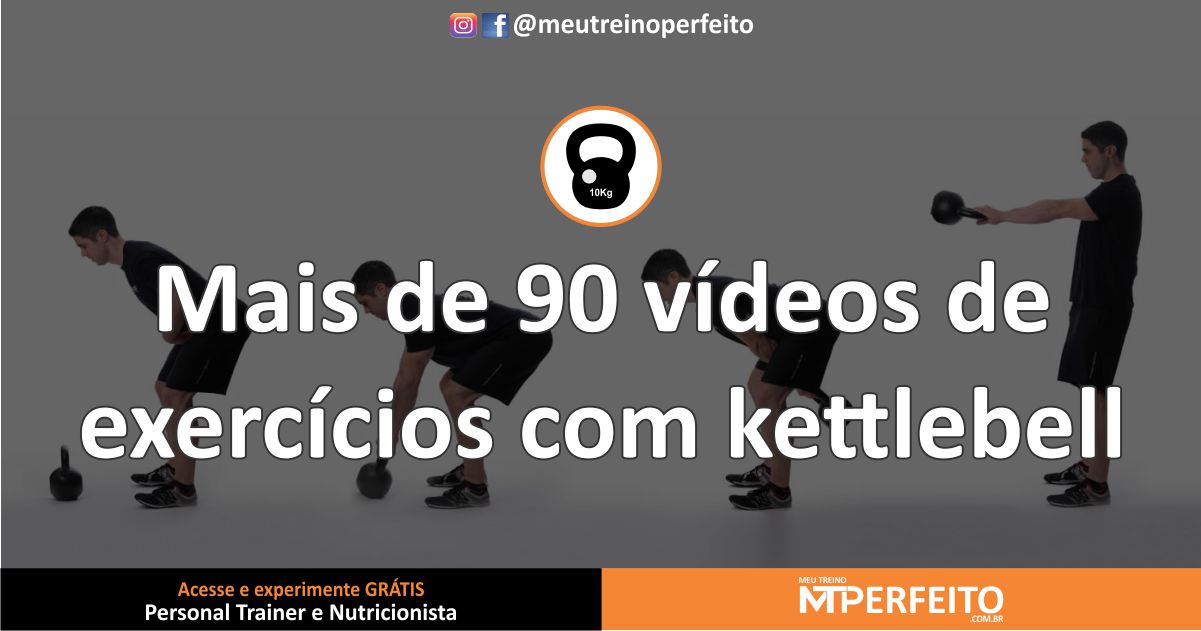 Mais de 90 vídeos de exercícios com kettlebell