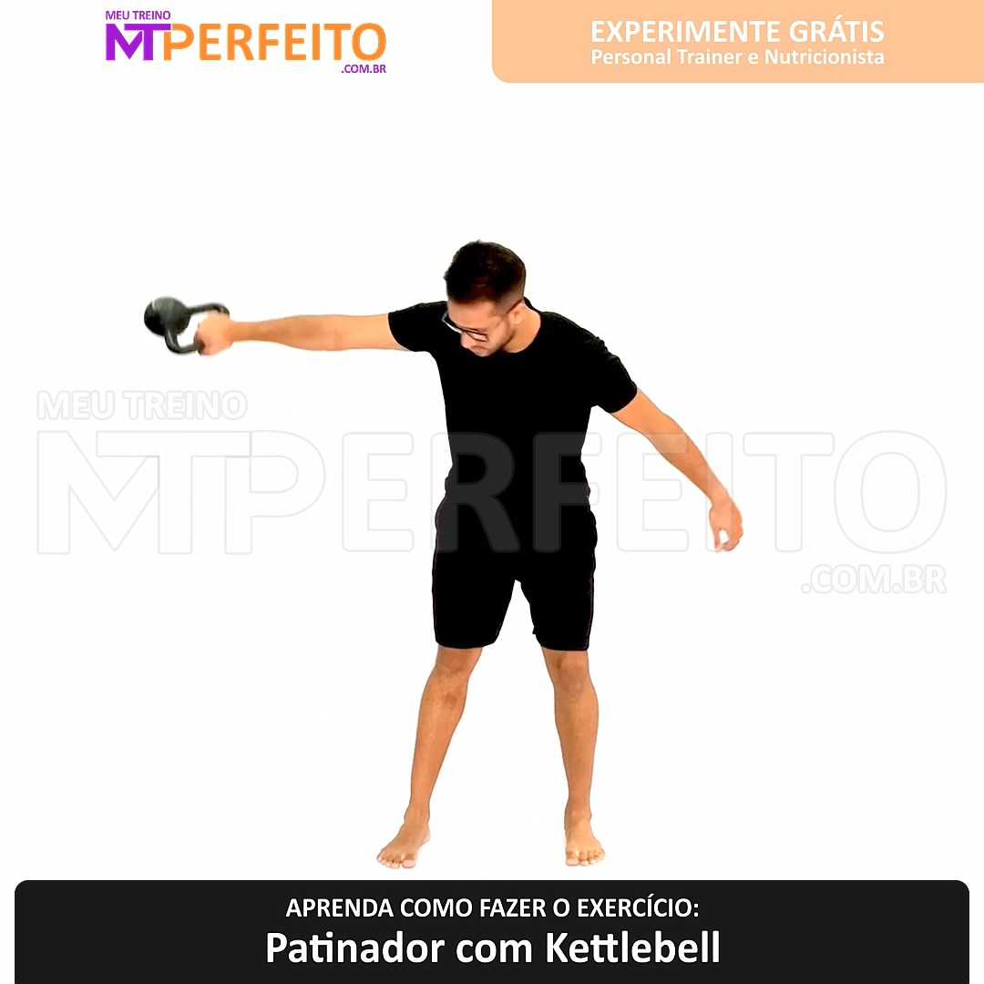 Patinador com Kettlebell