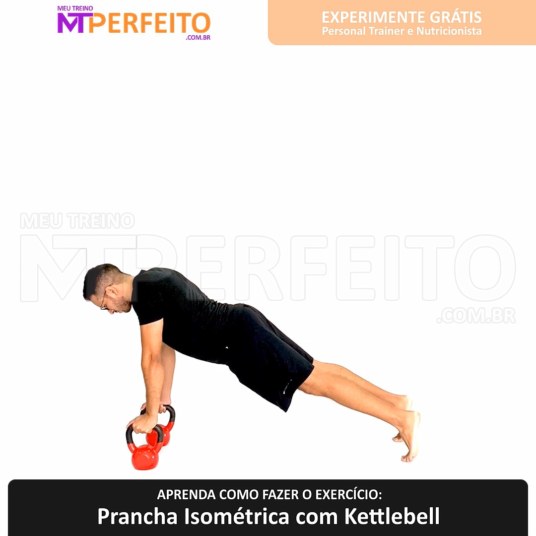 Prancha Isométrica com Kettlebell