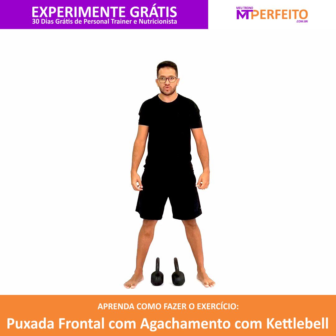 Puxada Frontal com Agachamento com Kettlebell