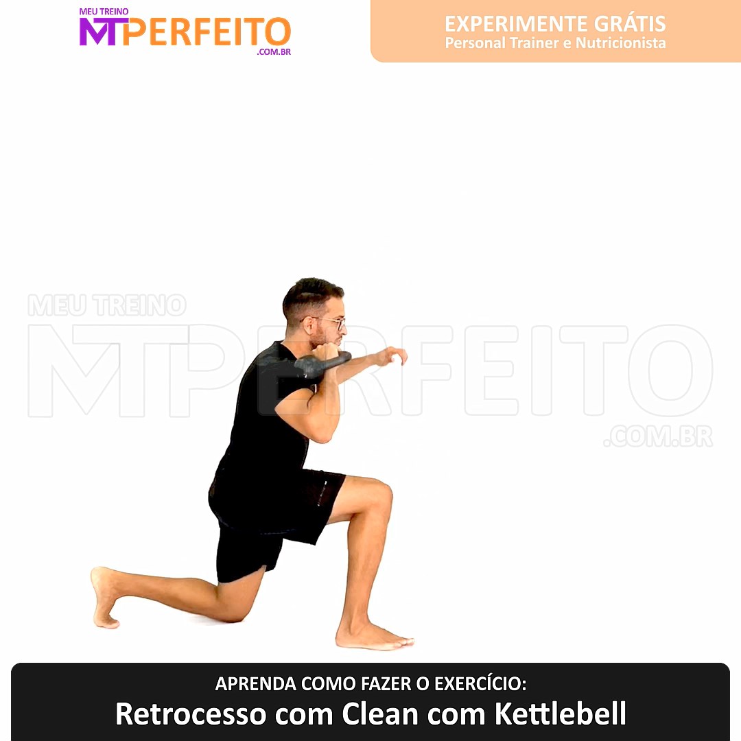 Retrocesso com Clean com Kettlebell