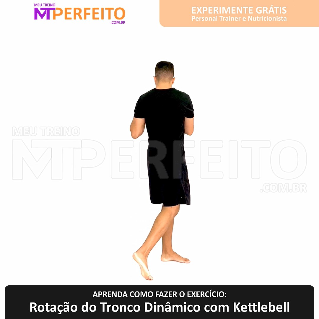 Rotação do Tronco Dinâmico com Kettlebell