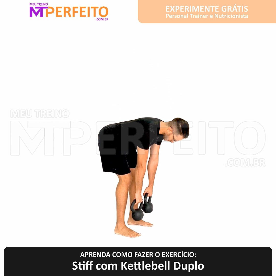 Stiff com Kettlebell Duplo