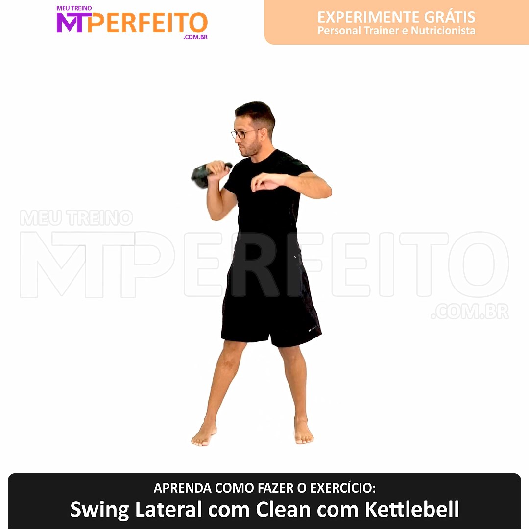 Swing Lateral com Clean com Kettlebell