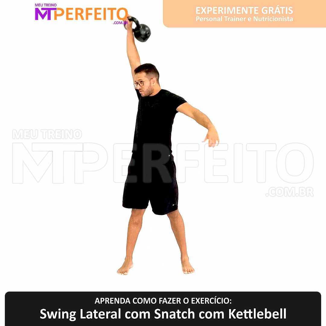 Swing Lateral com Snatch com Kettlebell