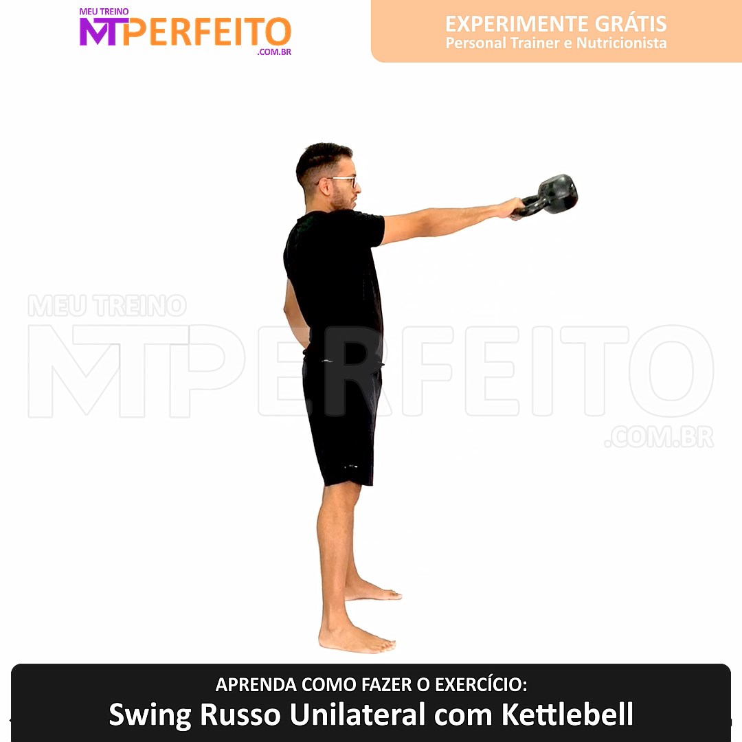 Swing Russo Unilateral com Kettlebell