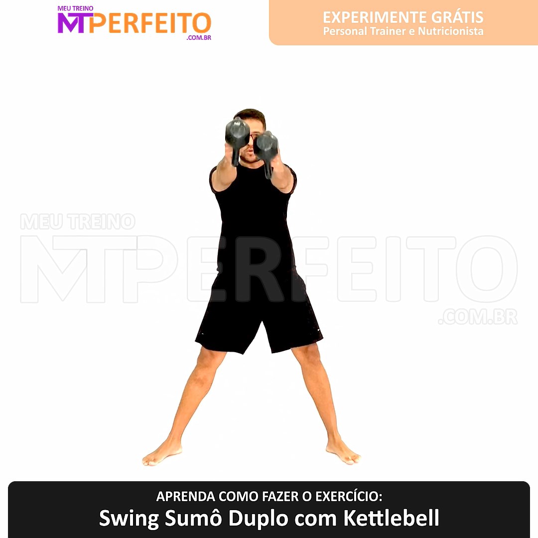 Swing Sumô Duplo com Kettlebell