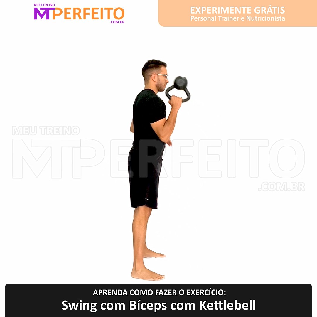 Swing com Bíceps com Kettlebell