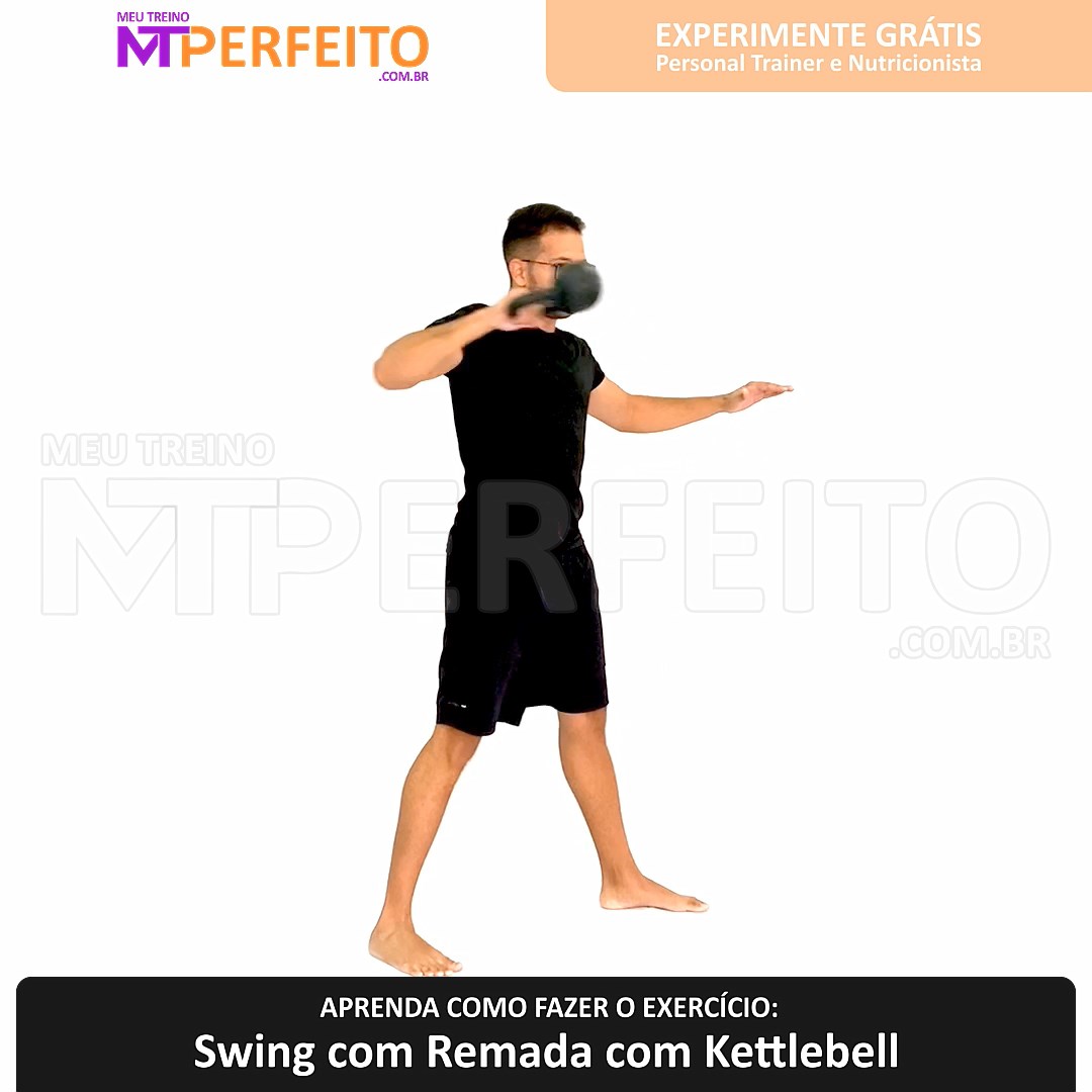 Swing com Remada com Kettlebell