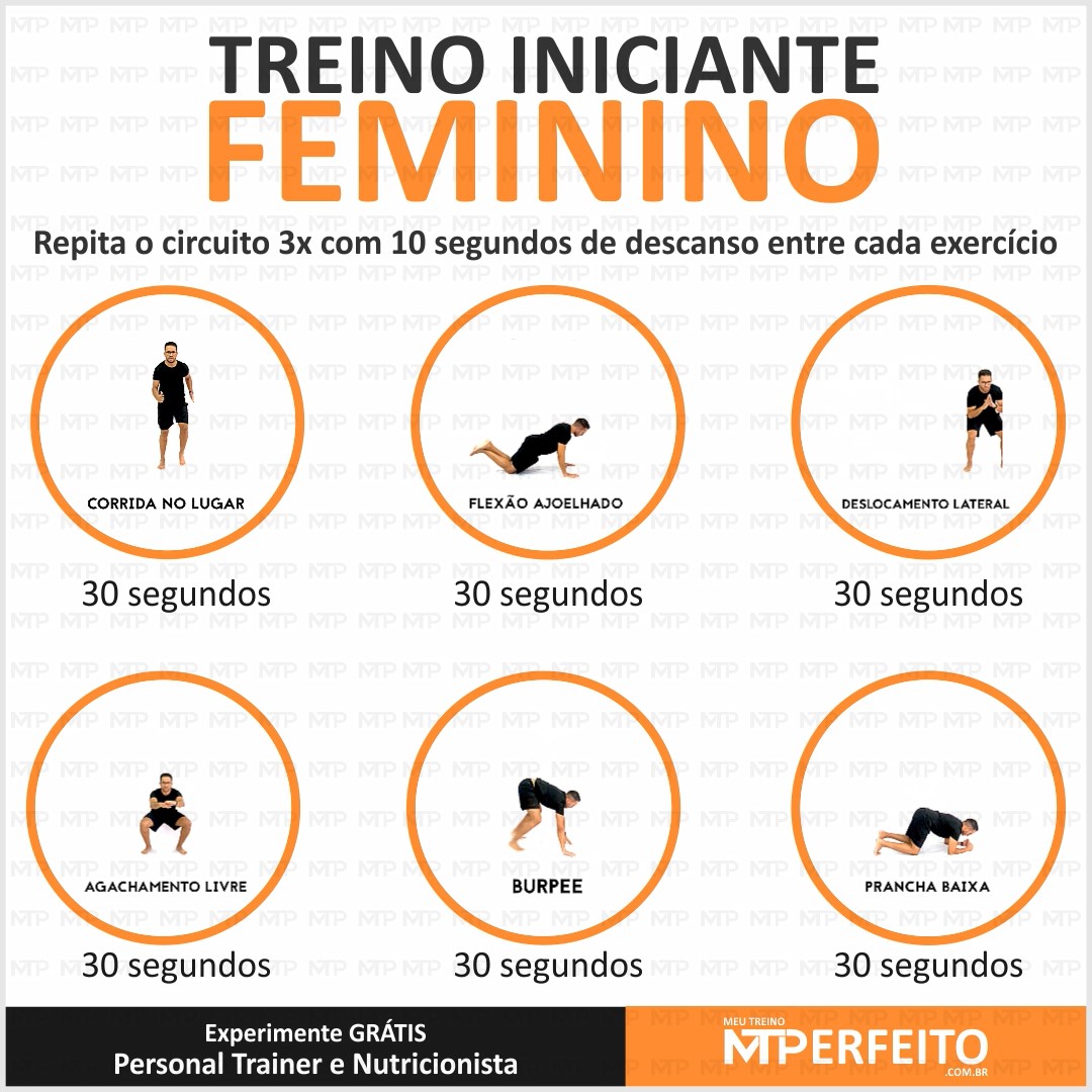 Treino em casa para iniciantes feminino