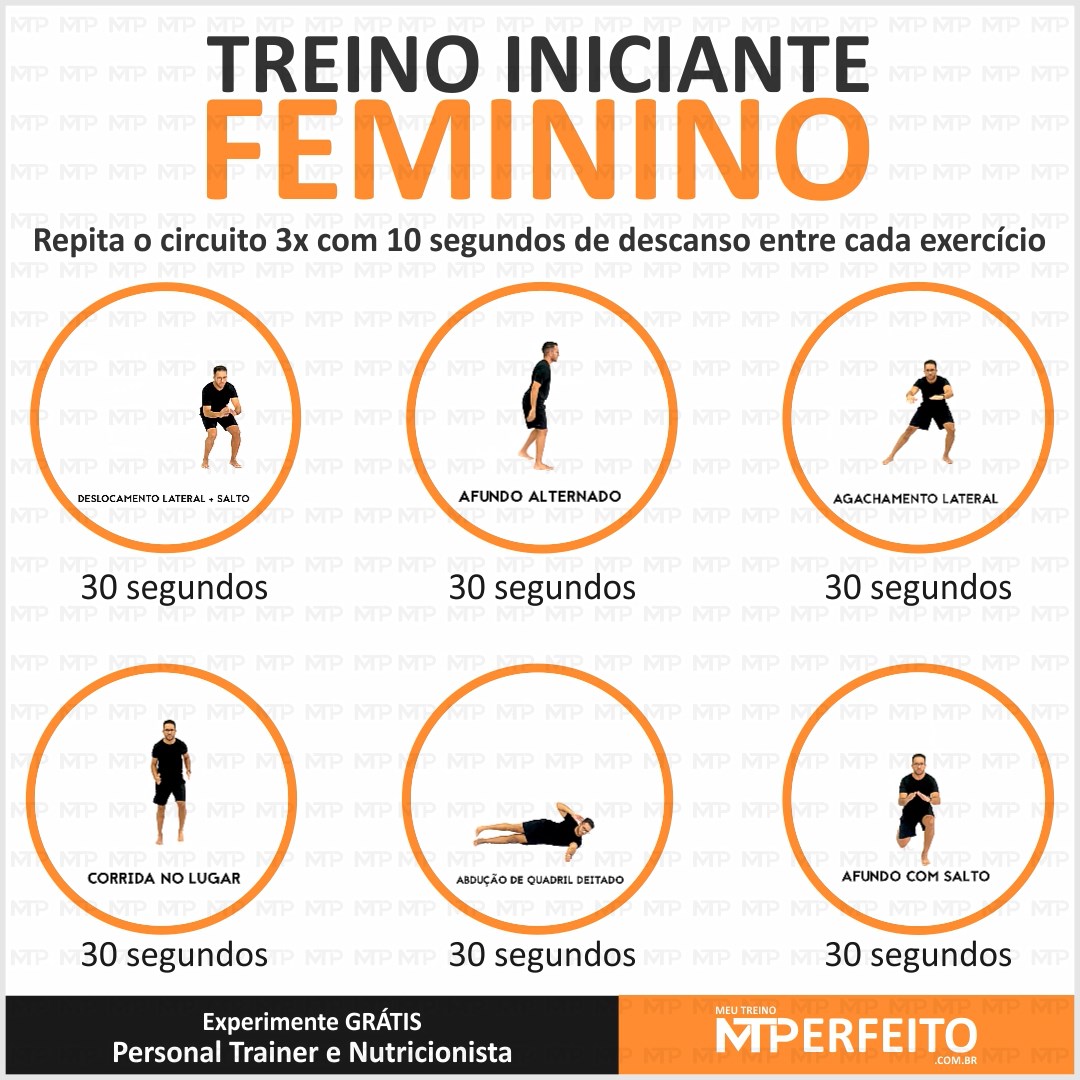 Treino Feminino para Iniciantes para você fazer em casa – 05