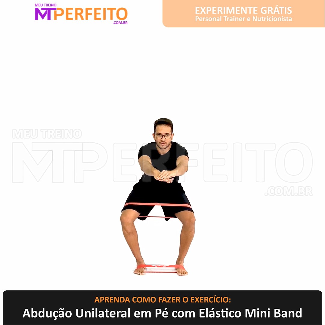 Abdução Unilateral em Pé com Elástico Mini Band