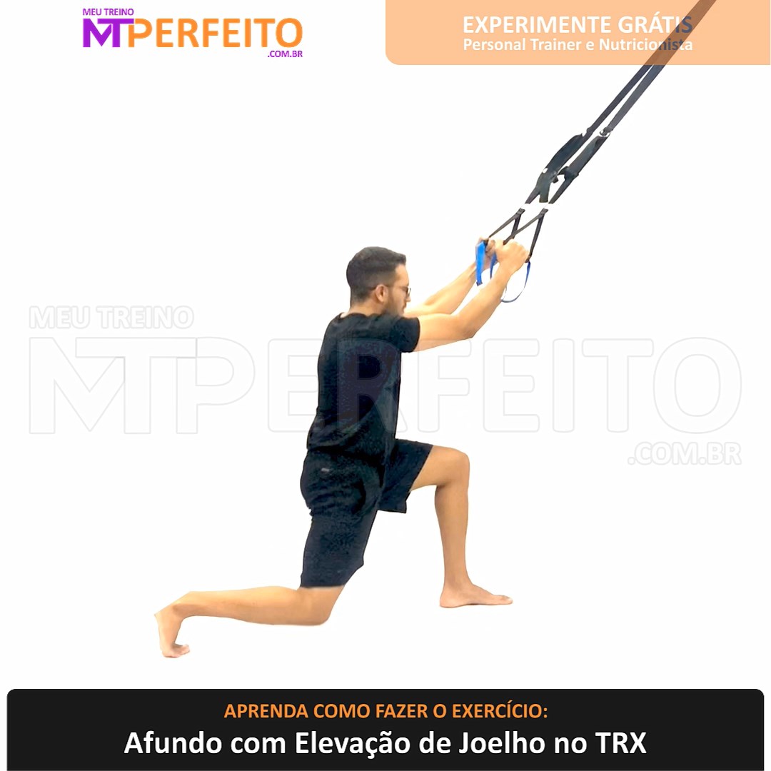 Afundo com Elevação de Joelho no TRX