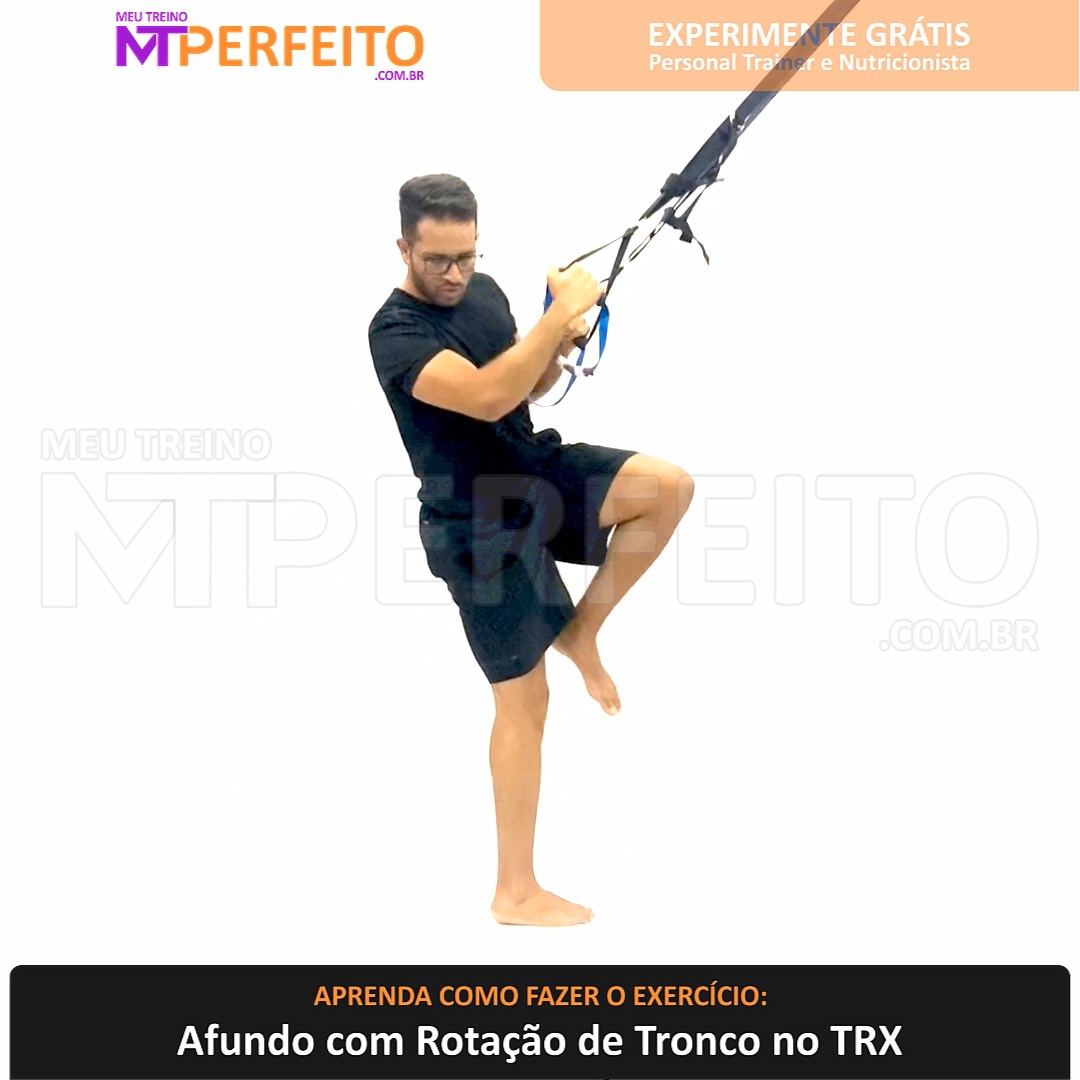 Afundo com salto no TRX