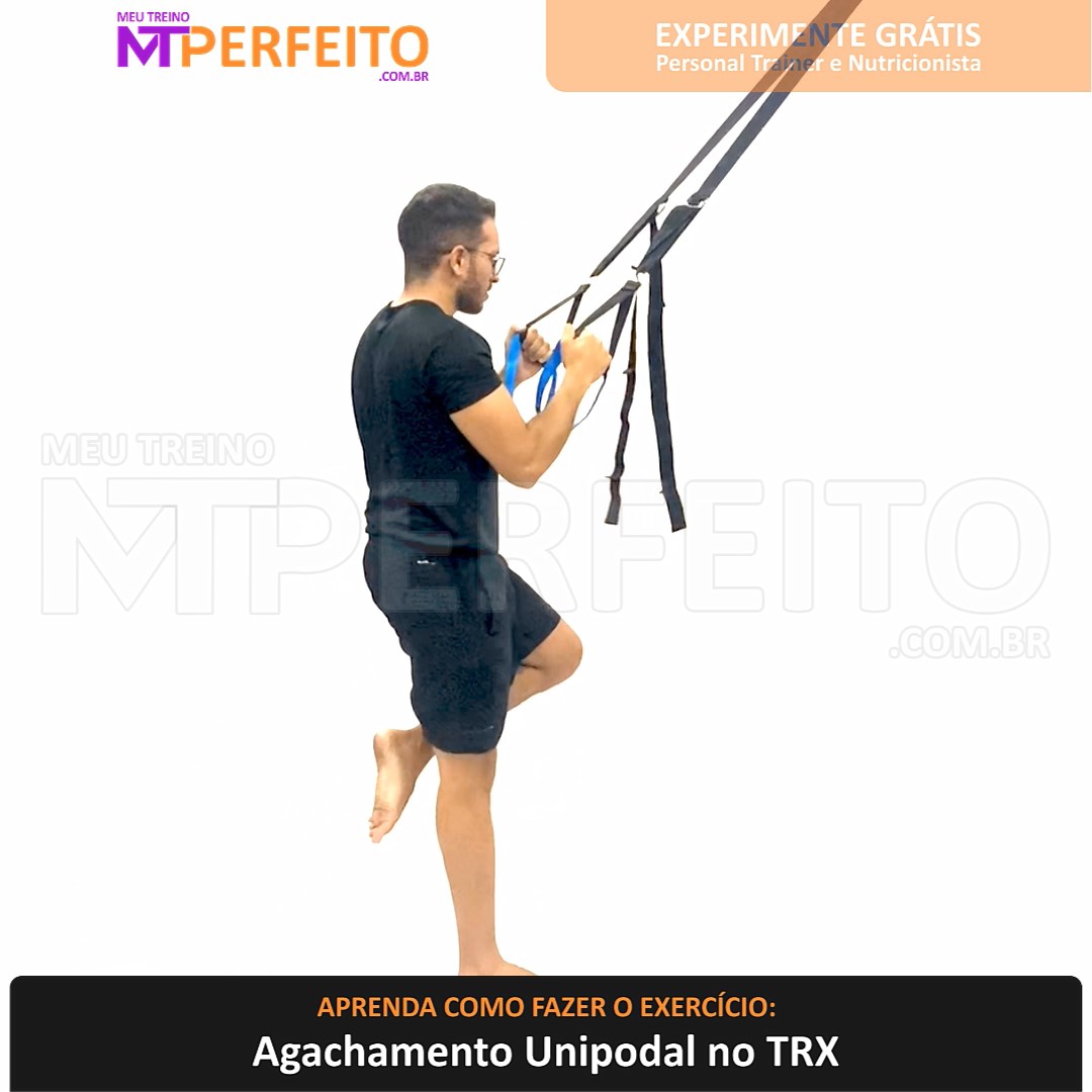 Agachamento Unipodal no TRX