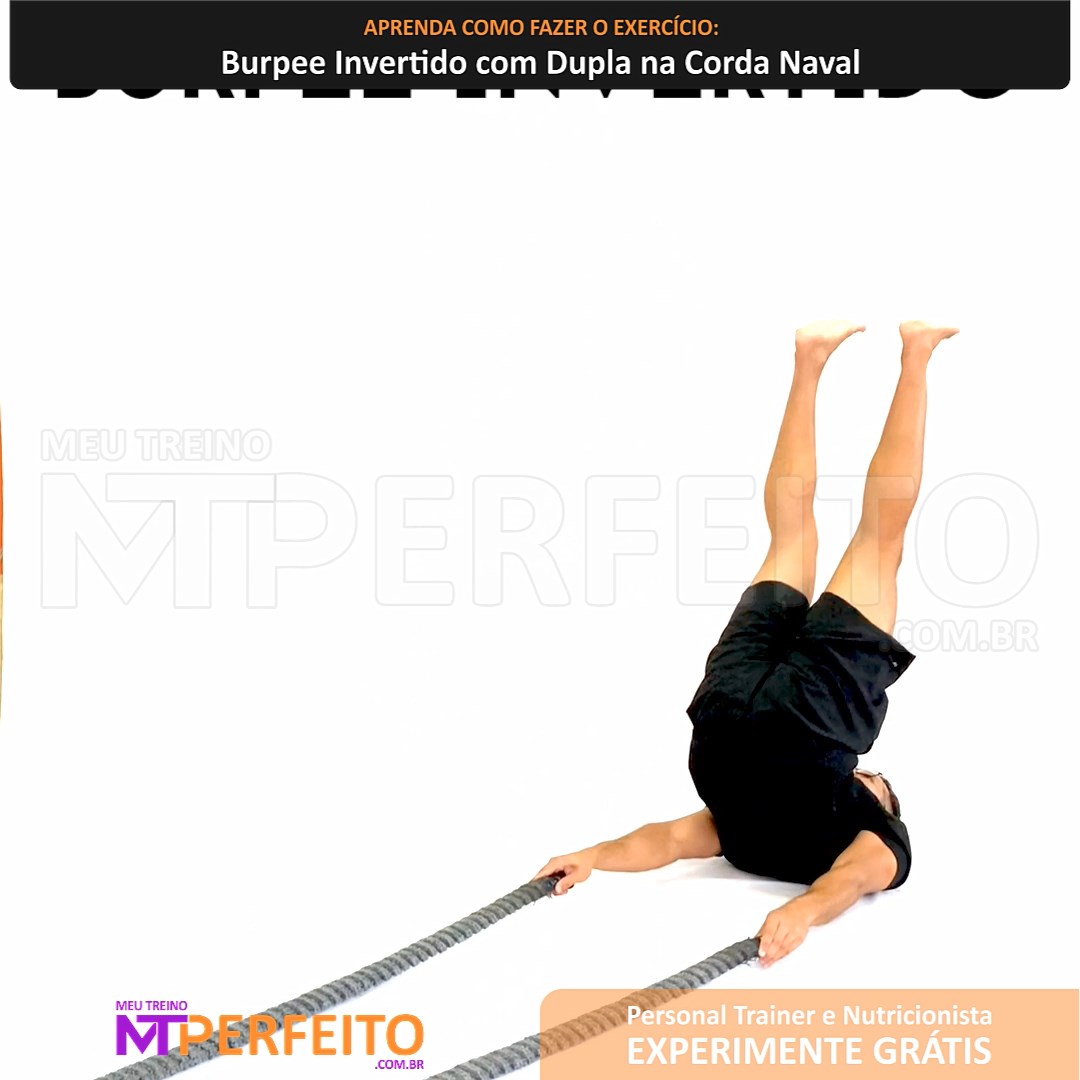 Burpee Invertido com Dupla na Corda Naval