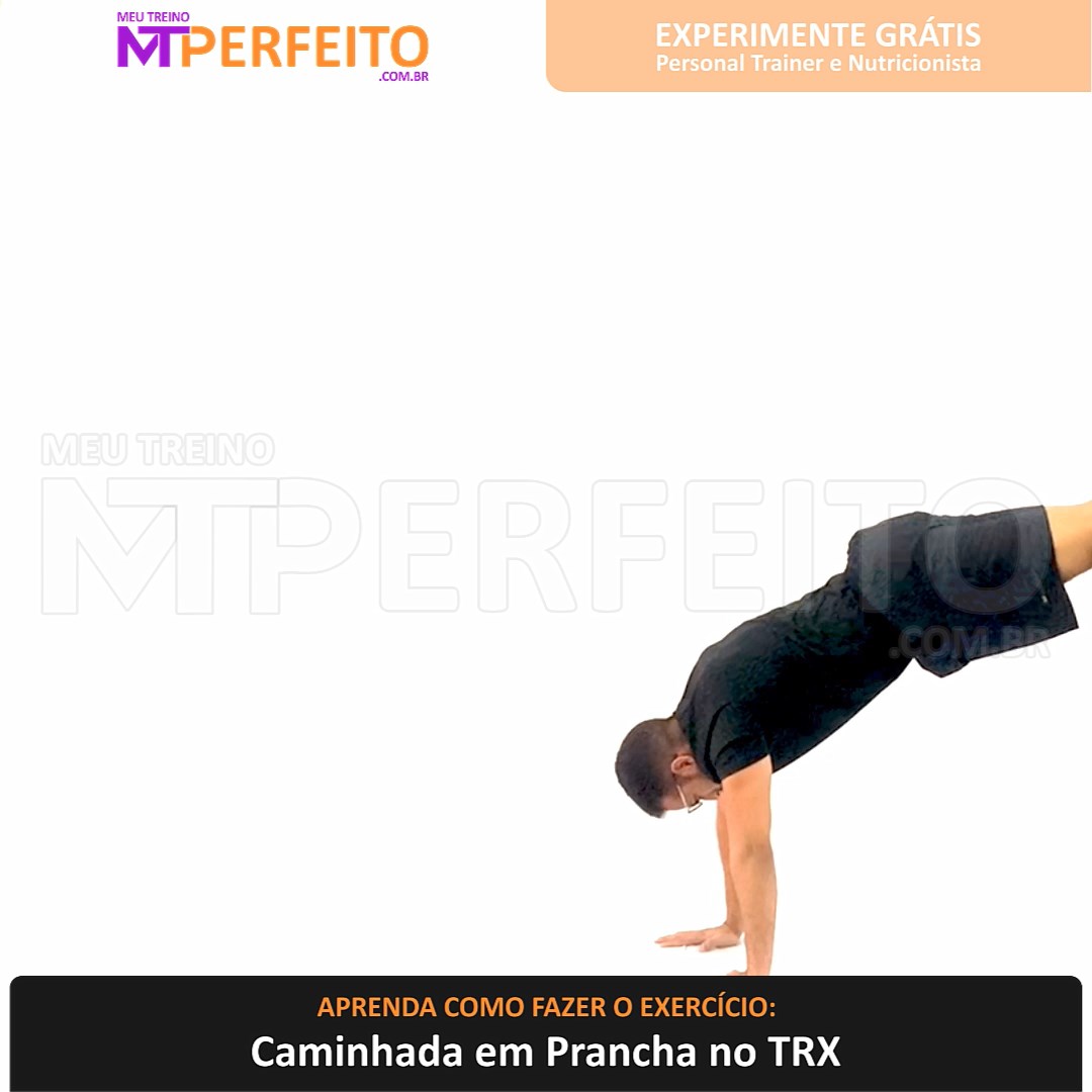 Caminhada em Prancha no TRX