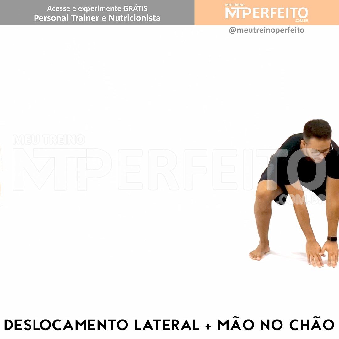 Deslocamento Lateral – Mão no Chão