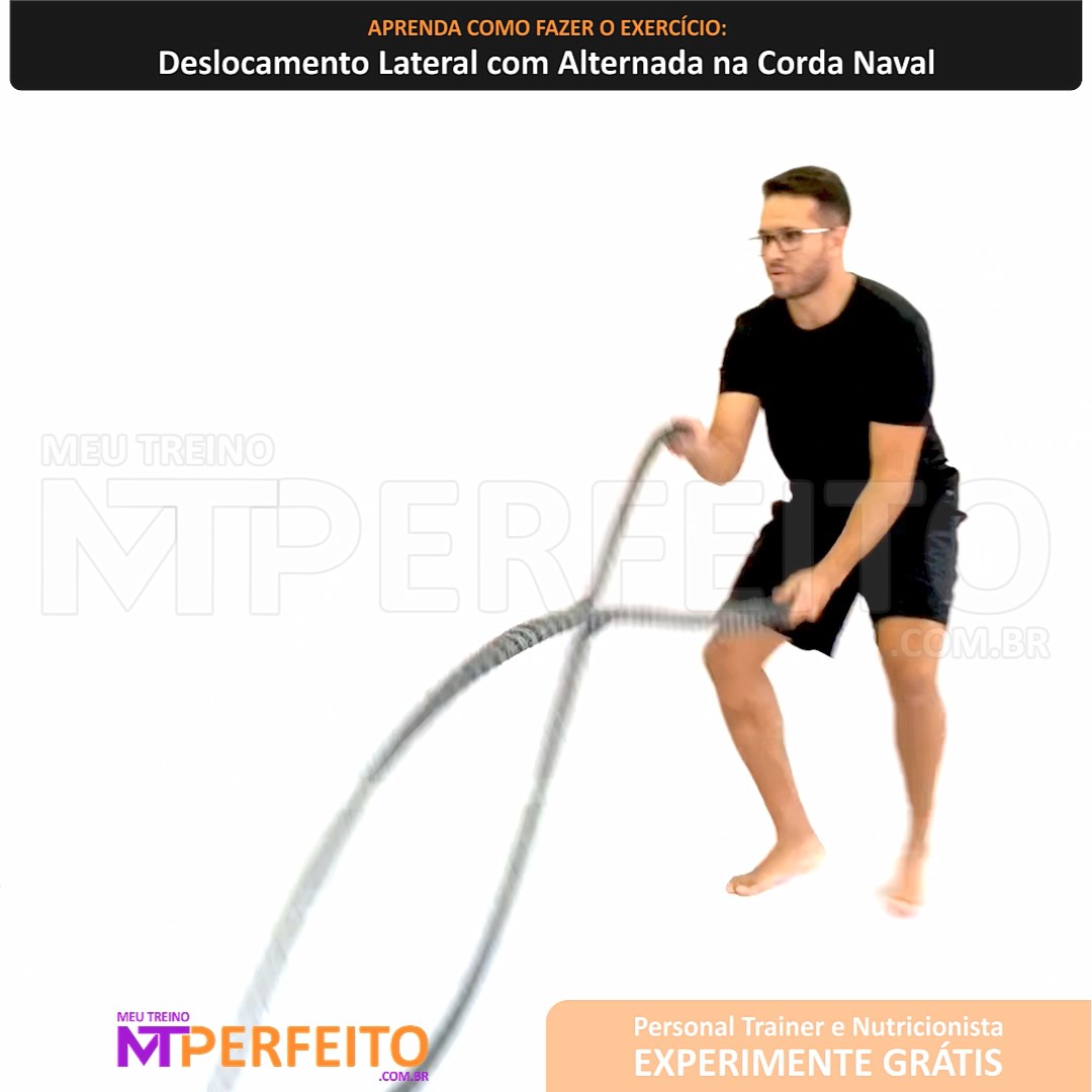 Deslocamento Lateral com Alternada na Corda Naval