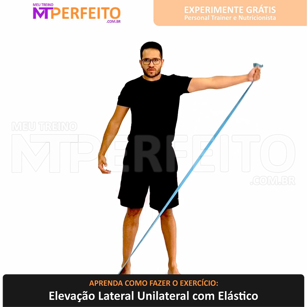 Elevação Lateral Unilateral com Elástico