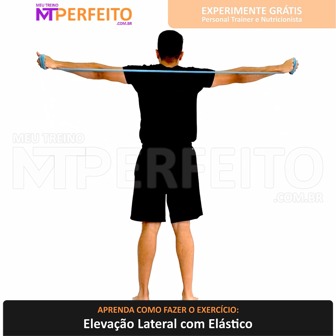 Elevação Lateral com Elástico