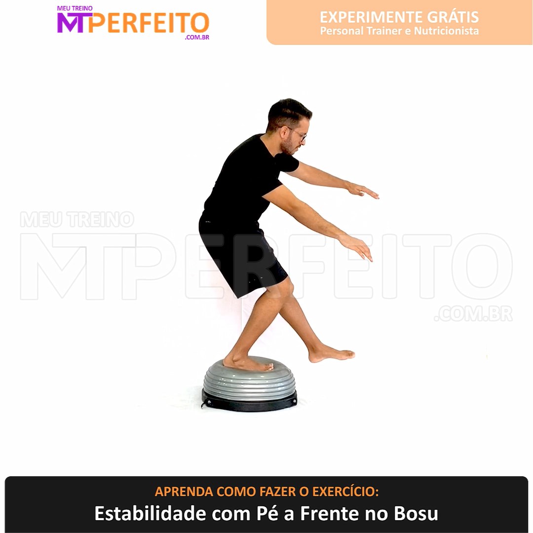 Estabilidade com Pé a Frente no Bosu